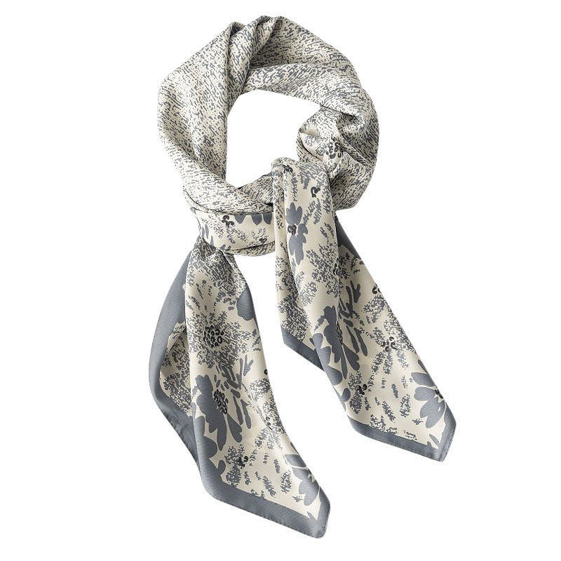 Elegant Silk Scarf Spring Matching Shirt Elegant Silk Scarf Spring Matching Shirt